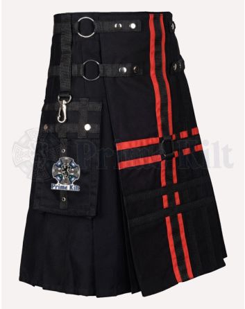 Black Utility Modern Kilt