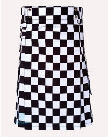 Black and White Kilt