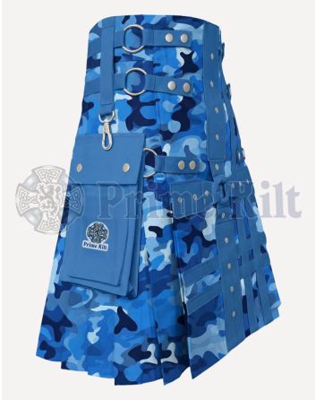 Blue Camo Kilt