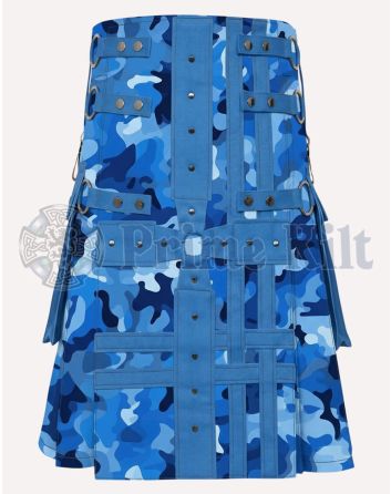 Blue Camo Kilt