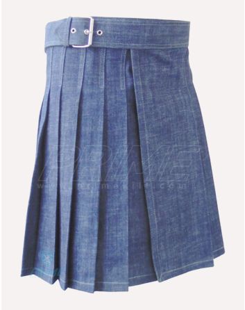 Blue Denim Utility Kilt