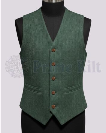 Bottle Green Tweed Kilt Jacket