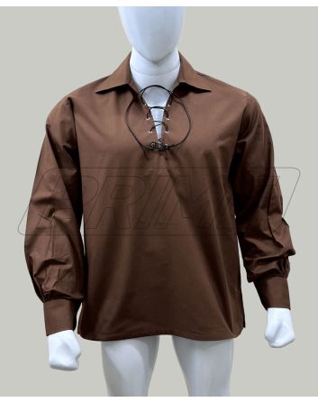 traditional brown ghillie shirt
