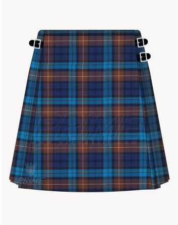 Buchanan Blue Tartan Kilt for Women