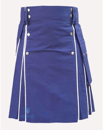 Blue Modern Utility Kilt