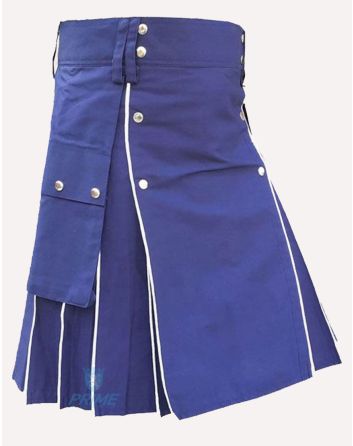Blue Modern Utility Kilt