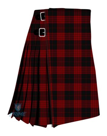 cameron black and red tartan kilt
