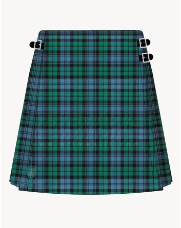 Campbell Polyviscose Tartan Kilt For Women