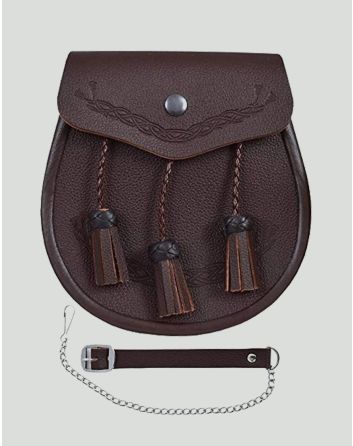 sporran brown leather​