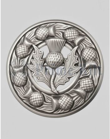 Celtic Thistle Brooch