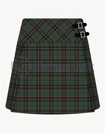 County Antrim Tartan Kilt For Women