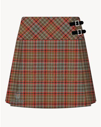 Cunningham Hunting Weathered Tartan Kilt For Women