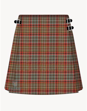 Cunningham Hunting Weathered Tartan Kilt For Women