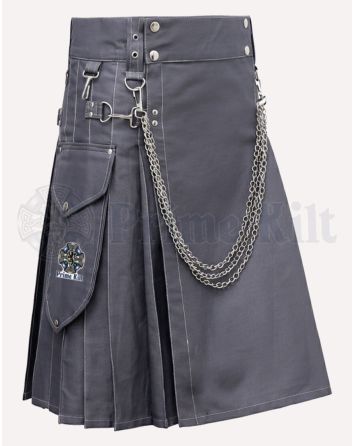 Dark Grey Utility Kilt