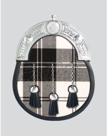 Erskine Black and White Tartan Kilt