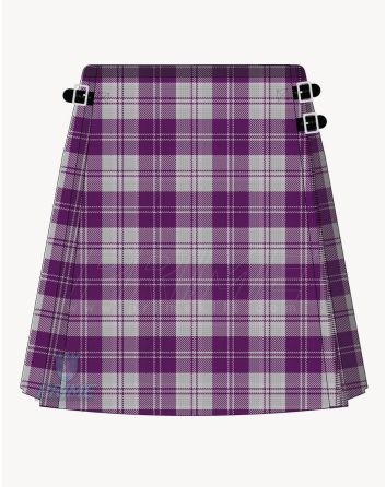 Erskine Purple and White Tartan Kilt For Women