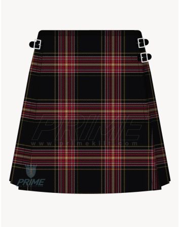 Firefighter Tartan Kilt For Women
