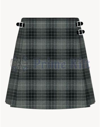 Fraser Grey Tartan Kilt For Women