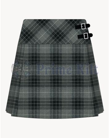 Fraser Grey Tartan Kilt For Women