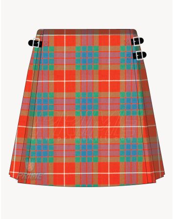Fraser Red Ancient Tartan Kilt for Women