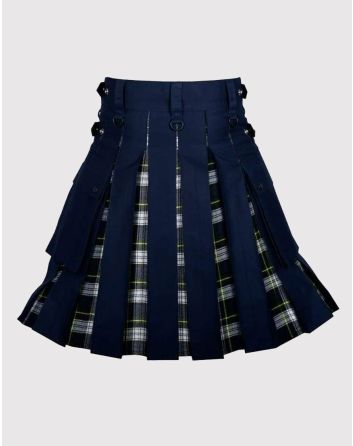 Gordon Navy Cotton Hybrid Utility Kilt