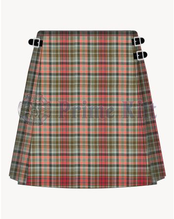 Gordon Red Weathered Tartan Kilt For Women