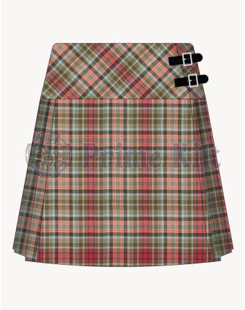 Gordon Red Weathered Tartan Kilt For Women