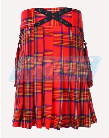 Gothic Style Royal Stewart Tartan Kilt