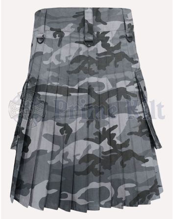 Gray Camo Kilt