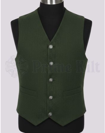 Green Tweed Kilt Jacket and Waistcoat