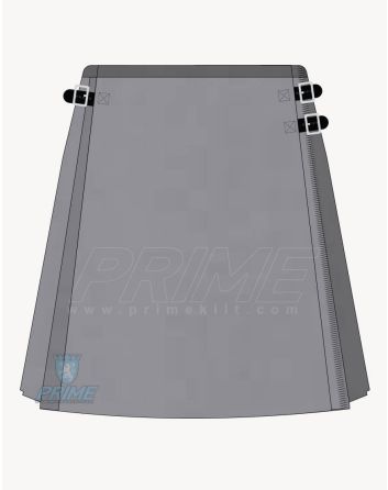Grey Wool Kilt For Women