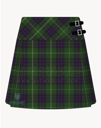 Hamilton Green Tartan Kilt For Women