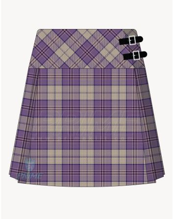 Harris Lilac Tartan Kilt for Women