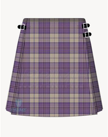 Harris Lilac Tartan Kilt for Women