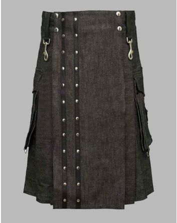 Heavy Denim Kilt 