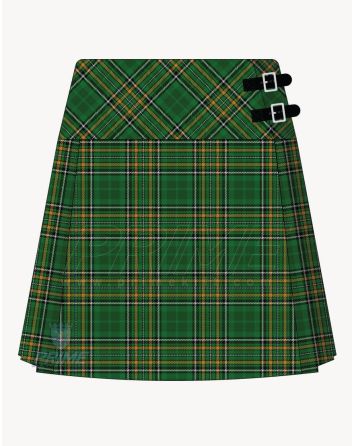 Ireland National Tartan Kilt For Women