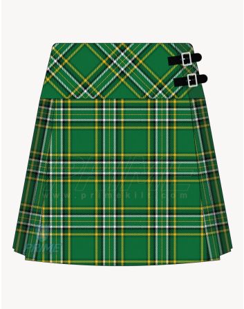 Irish National Tartan Kilt for Women