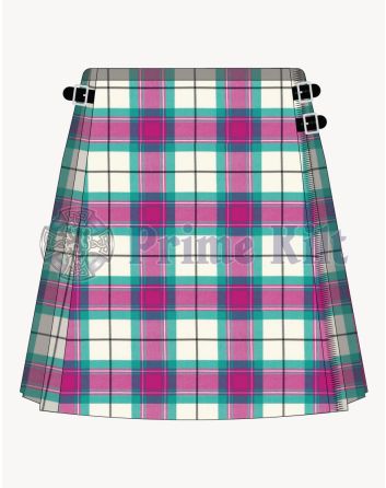 Kerr Fuchsia Tartan Kilt For Women
