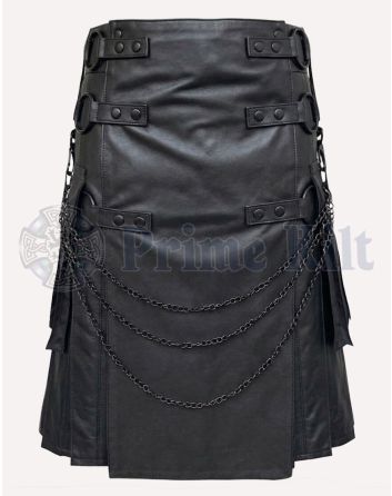 Leather Kilt for Men
