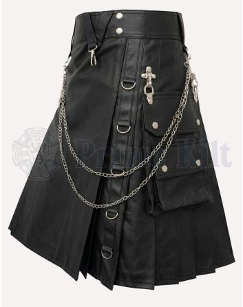 Leather Utility Kilt