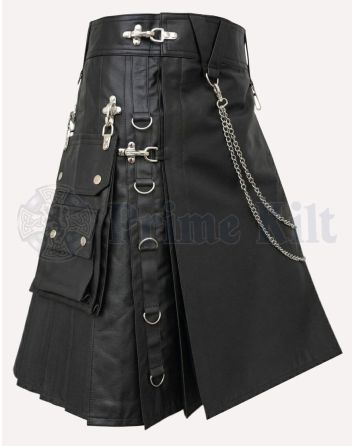 Leather Utility Kilt