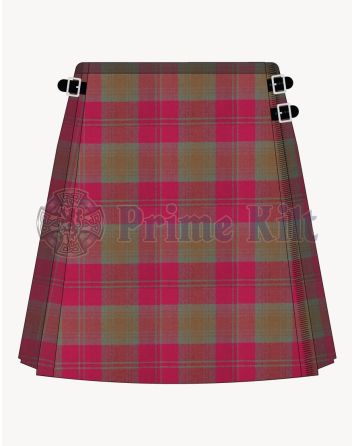 Lindsay Weathered Tartan Kilt For Women