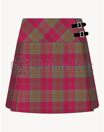 Lindsay Weathered Tartan Kilt For Women