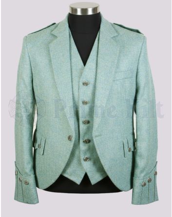 Lovat Green Tweed Kilt Jacket
