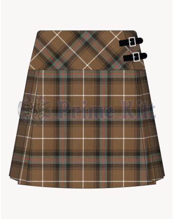 Macdonald Of The Isle Weathered Tartan Kilt For Women