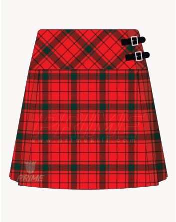 MacDonald of the Isles Red Modern Tartan Kilt for Women