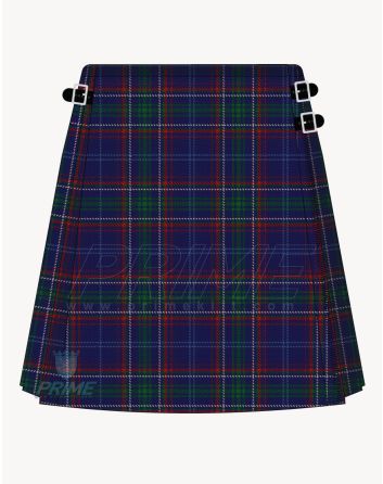 Massachusetts Tartan Kilt For Women