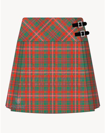 Mckinnor Red Ancient Tartan Kilt For Women