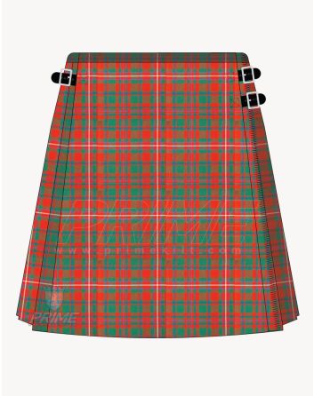 Mckinnor Red Ancient Tartan Kilt For Women