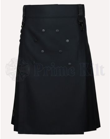 Mens Black Utility Kilt​